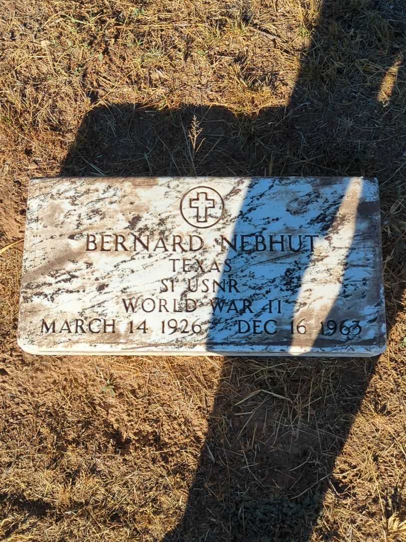 Bernard Nebhut's grave. Photo 3