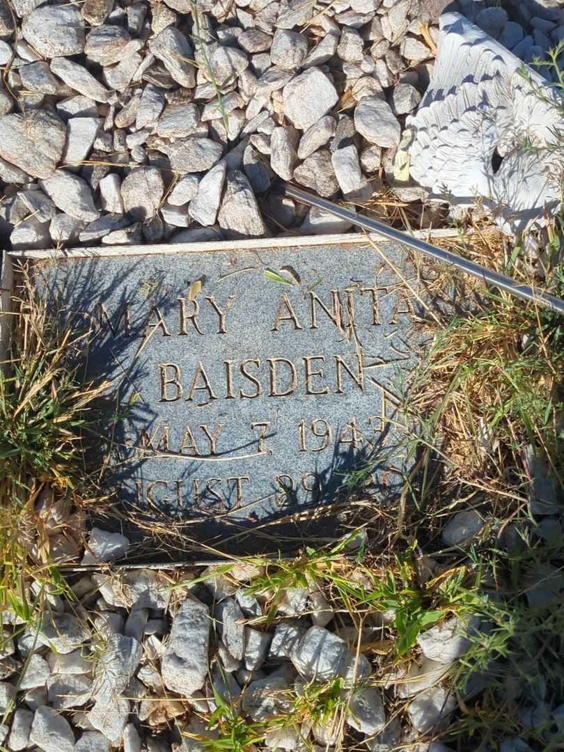 Mary Anita Baisden's grave. Photo 4
