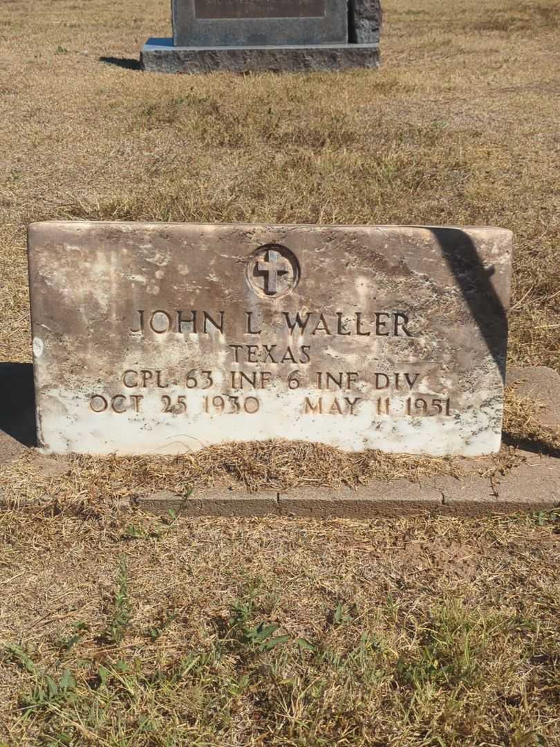 John L. Waller's grave. Photo 2