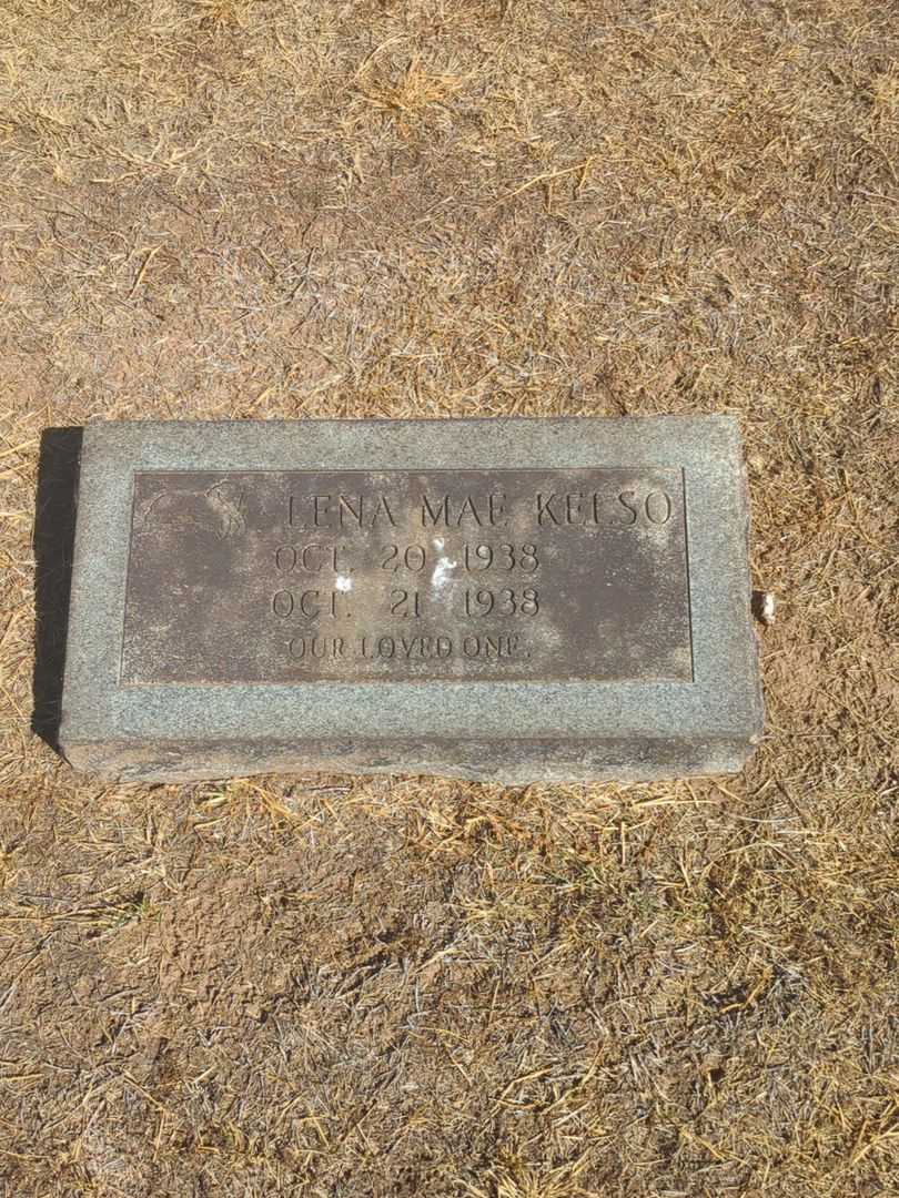 Lena Mae Kelso's grave. Photo 2
