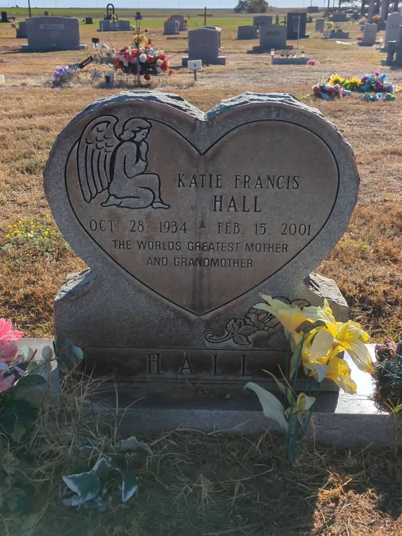 Katie Francis Hall's grave. Photo 1