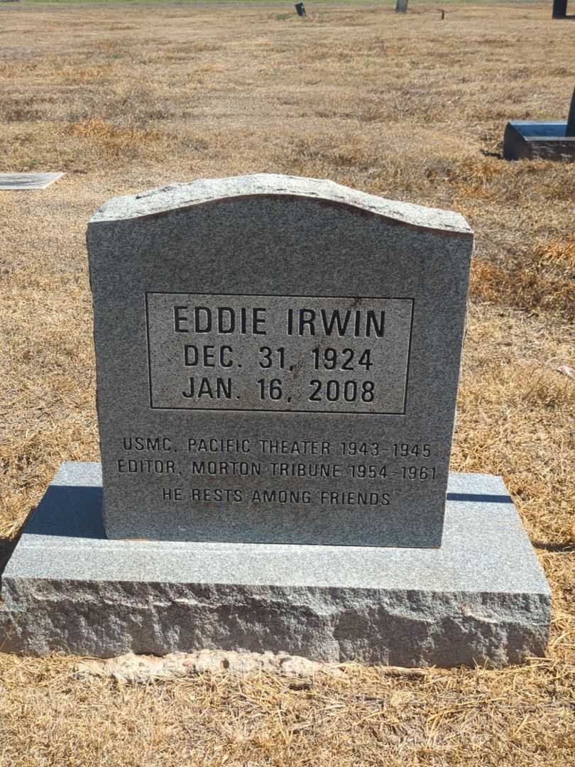Eddie Irwin's grave. Photo 1