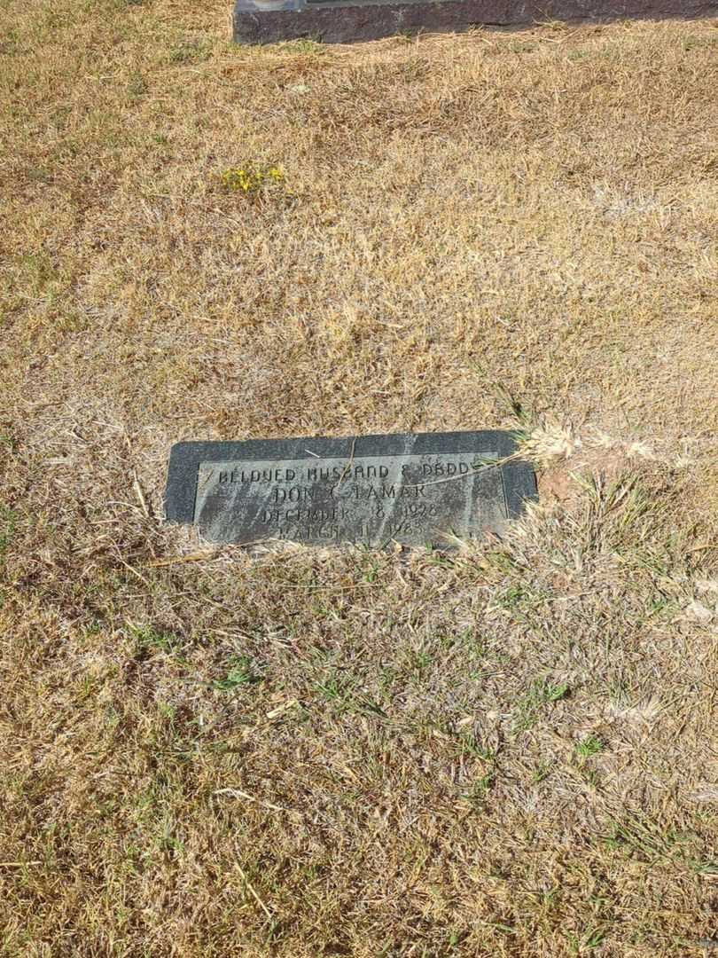 Don C. Lamar's grave. Photo 2