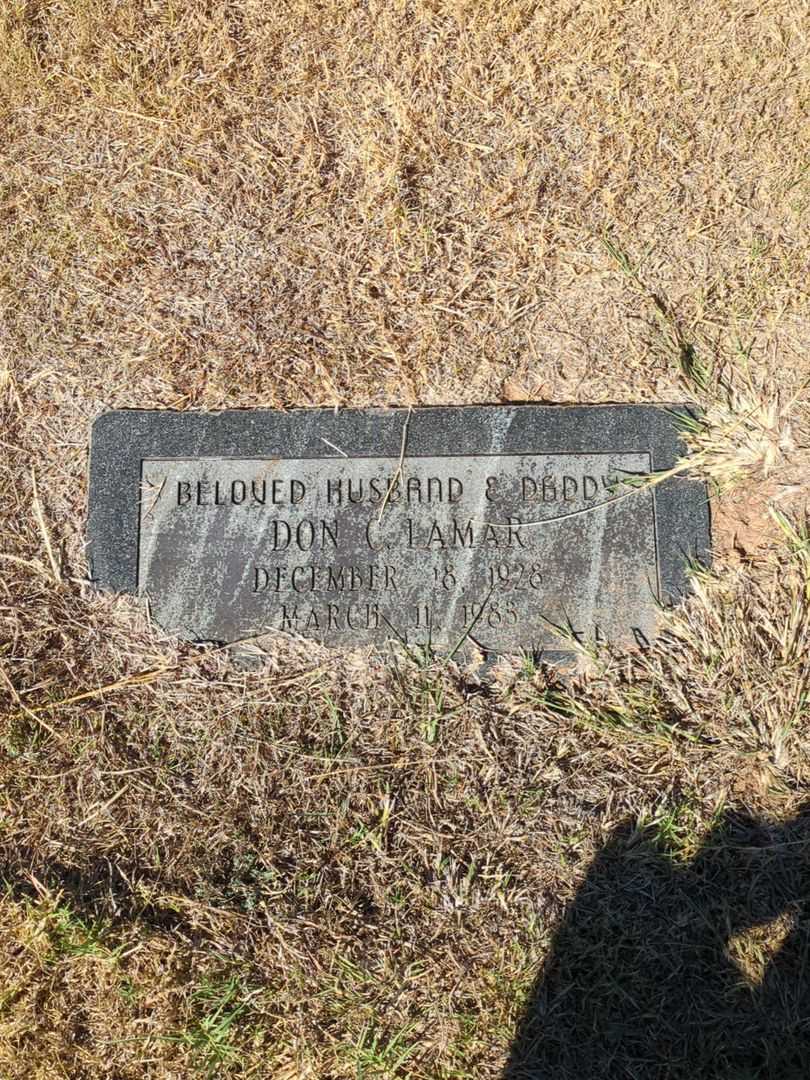 Don C. Lamar's grave. Photo 3