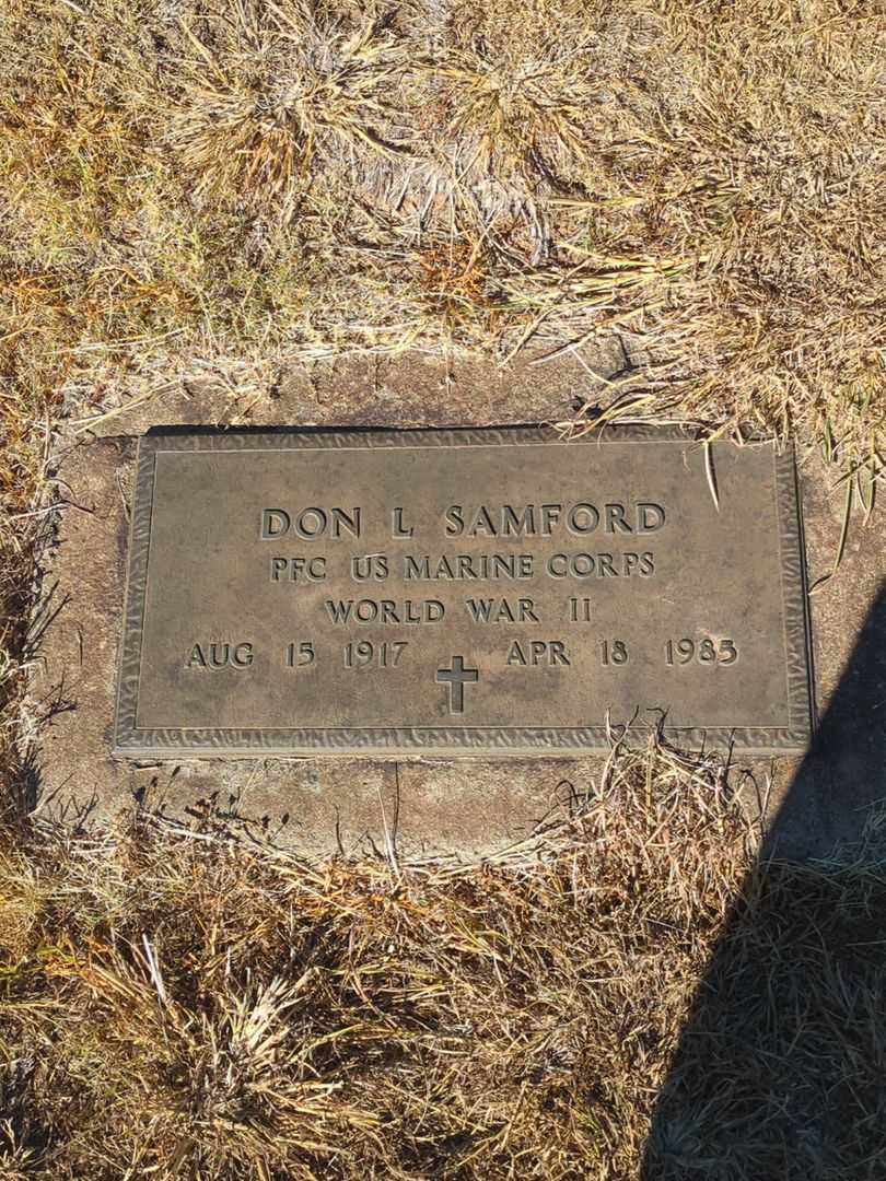 Don L. Samford's grave. Photo 3